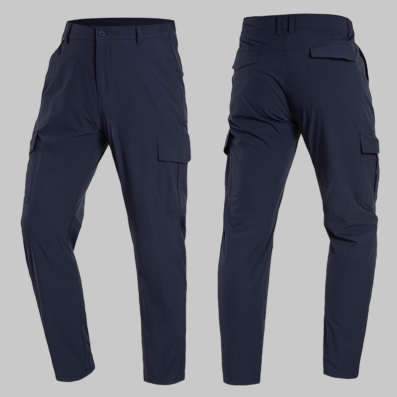 Summer Moisture-wicking stretch-fit Six-pocket cargo pants - Image 2