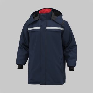 High Visibility One-piece Mid-Length Cotton Jacket