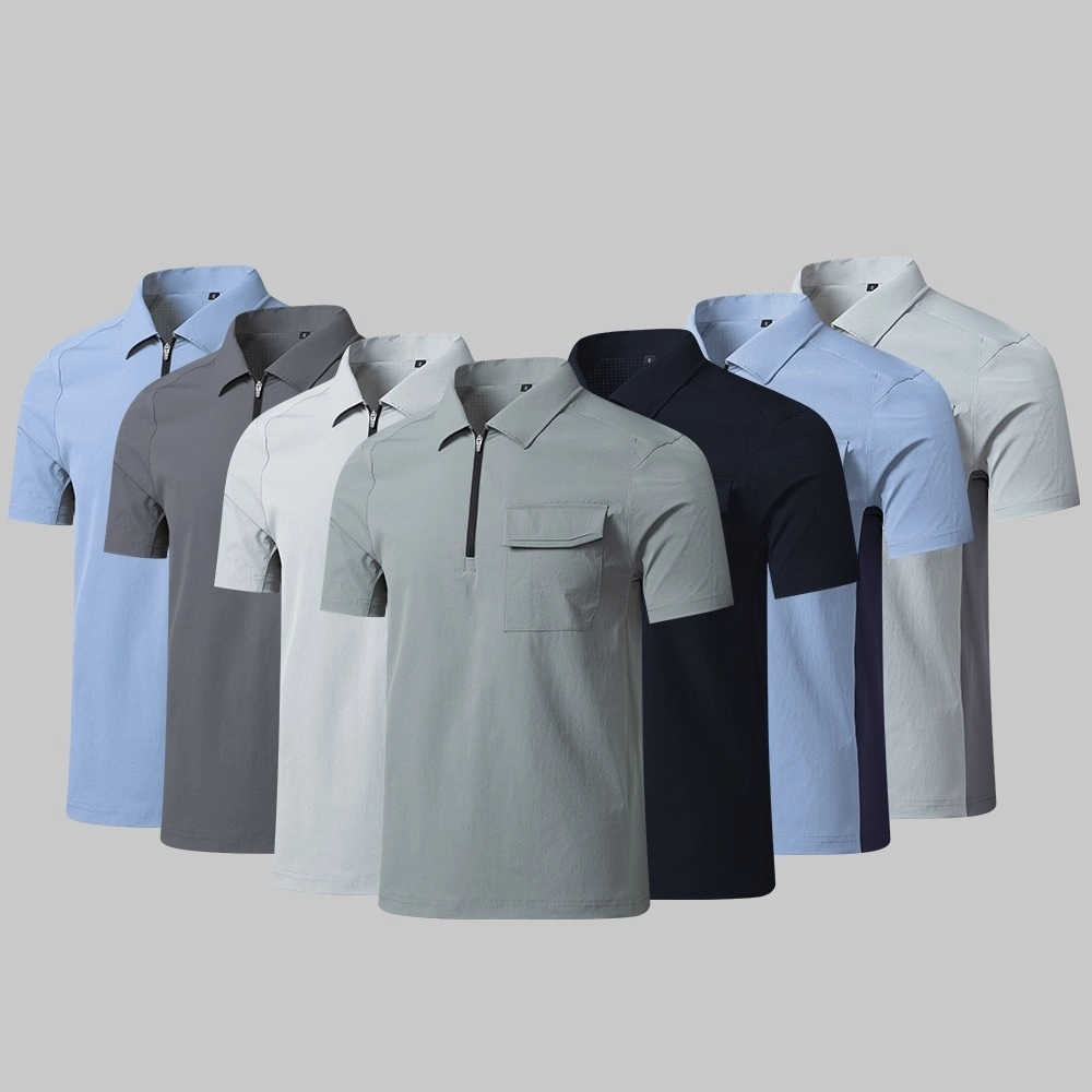 Nylon-Spandex-Stretch-Quick-drying-Workwear-T-shirtSK-8091