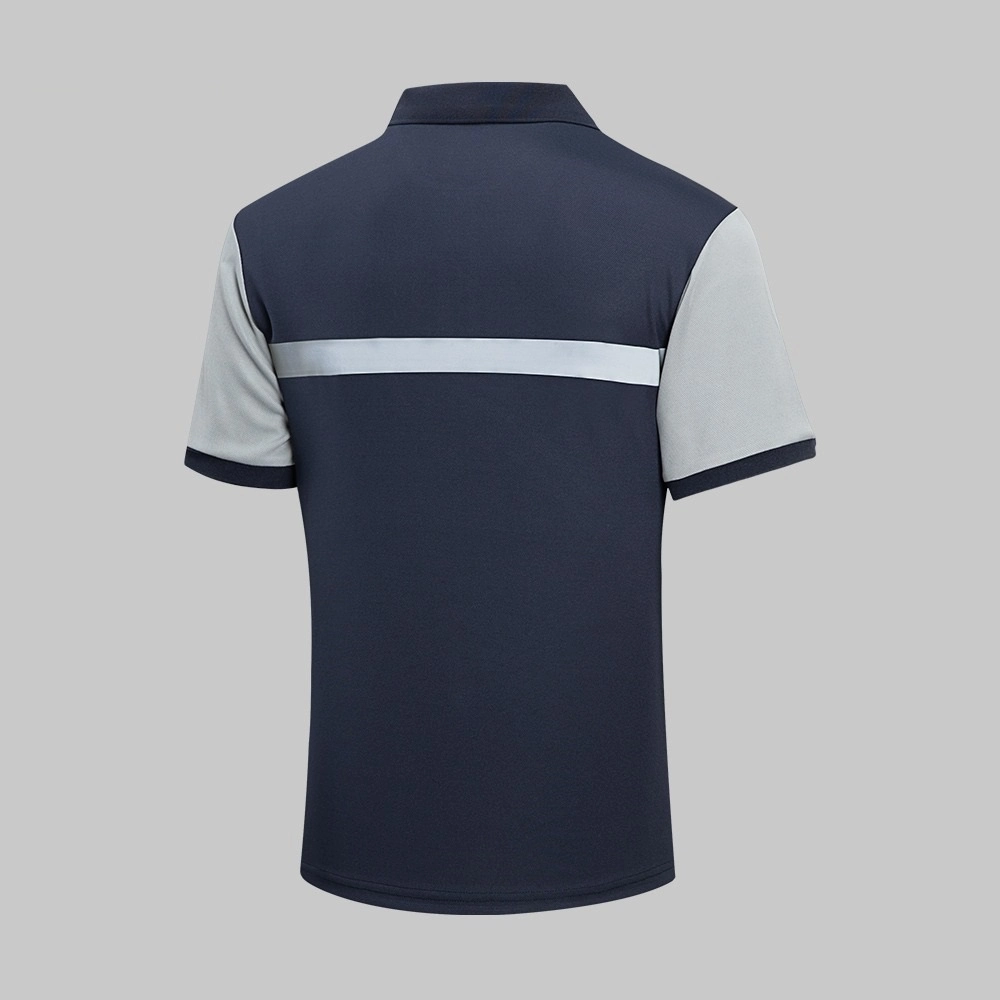 Polyester-Hi-Vis-Zipper-Quick-Dry-Workwear-T-shirt