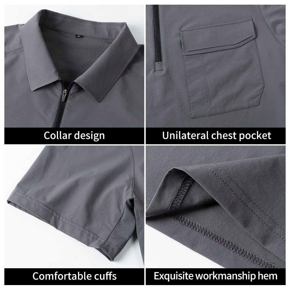 Nylon Spandex Stretch Quick-drying Workwear T-shirt - Image 2