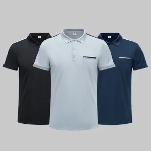 Stand collar quick-drying work T-shirt