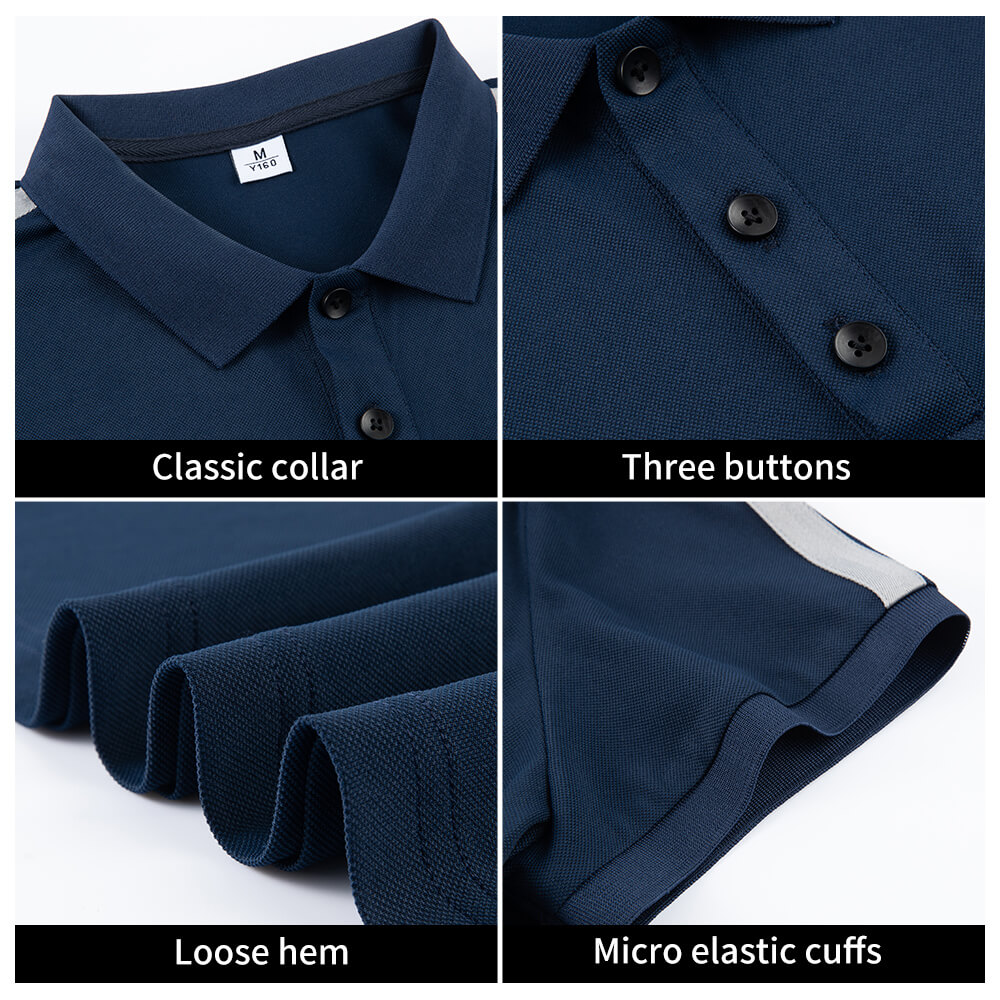 Stand collar quick-drying work T-shirt