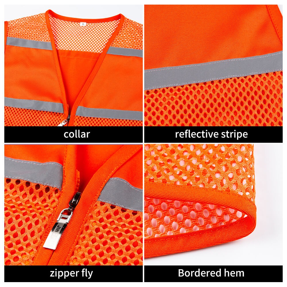YJ-9008 Hi Vis Mesh Work Vest