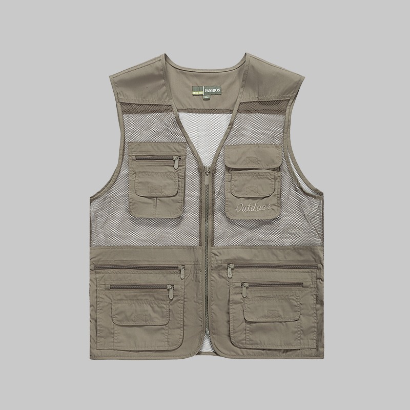 Summer multi-pocket mesh work vest - Image 3