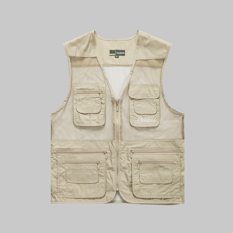Summer multi-pocket mesh work vest - Image 4