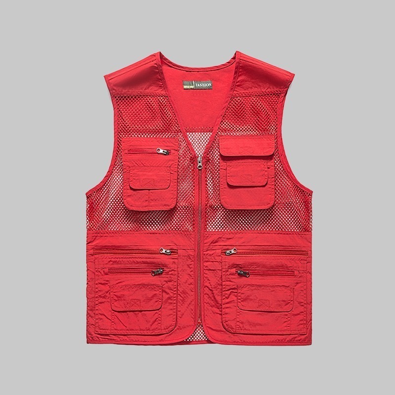 Summer multi-pocket mesh work vest - Image 5