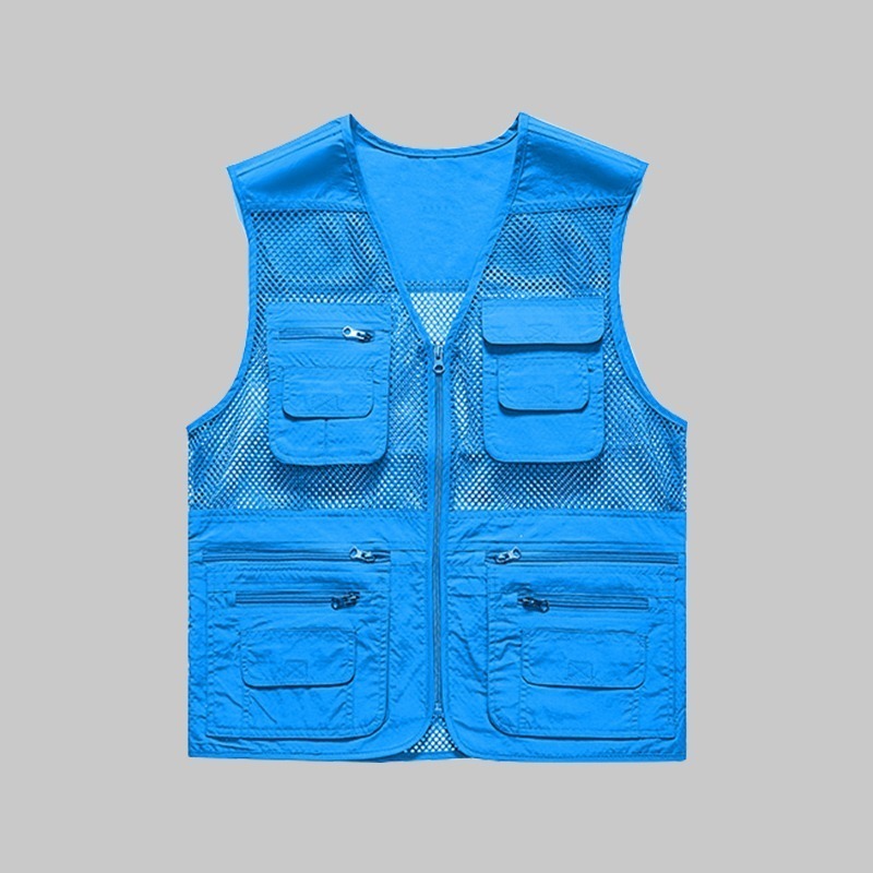 Summer multi-pocket mesh work vest - Image 8