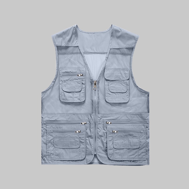 Summer multi-pocket mesh work vest - Image 9