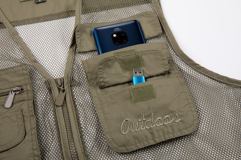 Summer multi-pocket mesh work vest - Image 23