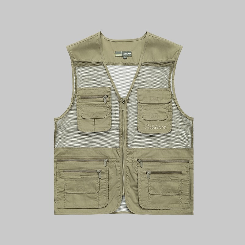 Summer multi-pocket mesh work vest - Image 2