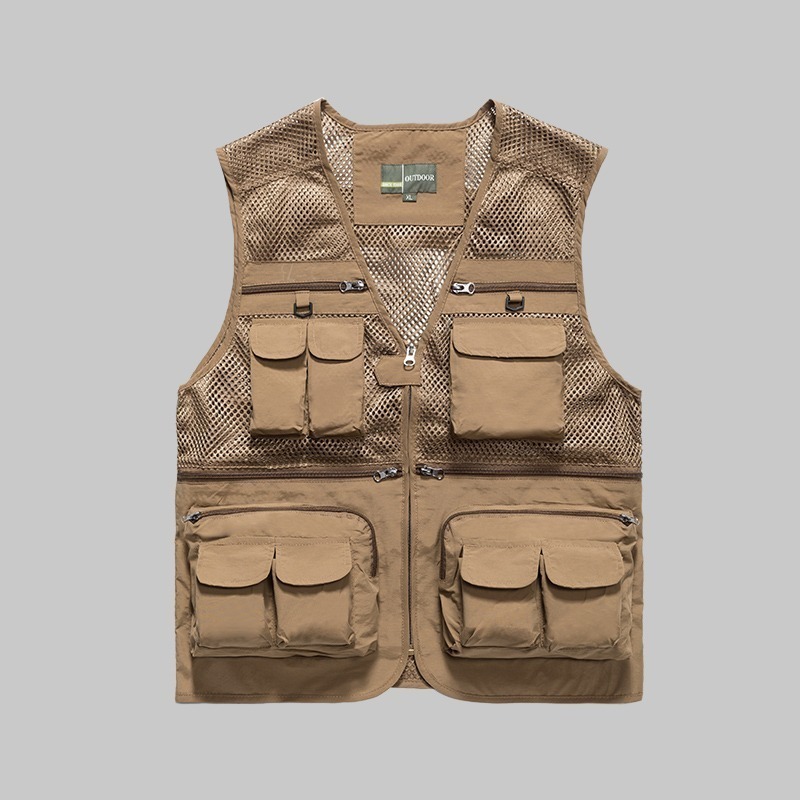 Summer mesh three-dimensional pocket work vest - Image 7