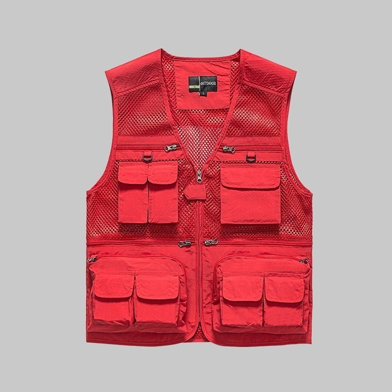Summer mesh three-dimensional pocket work vest - Image 4