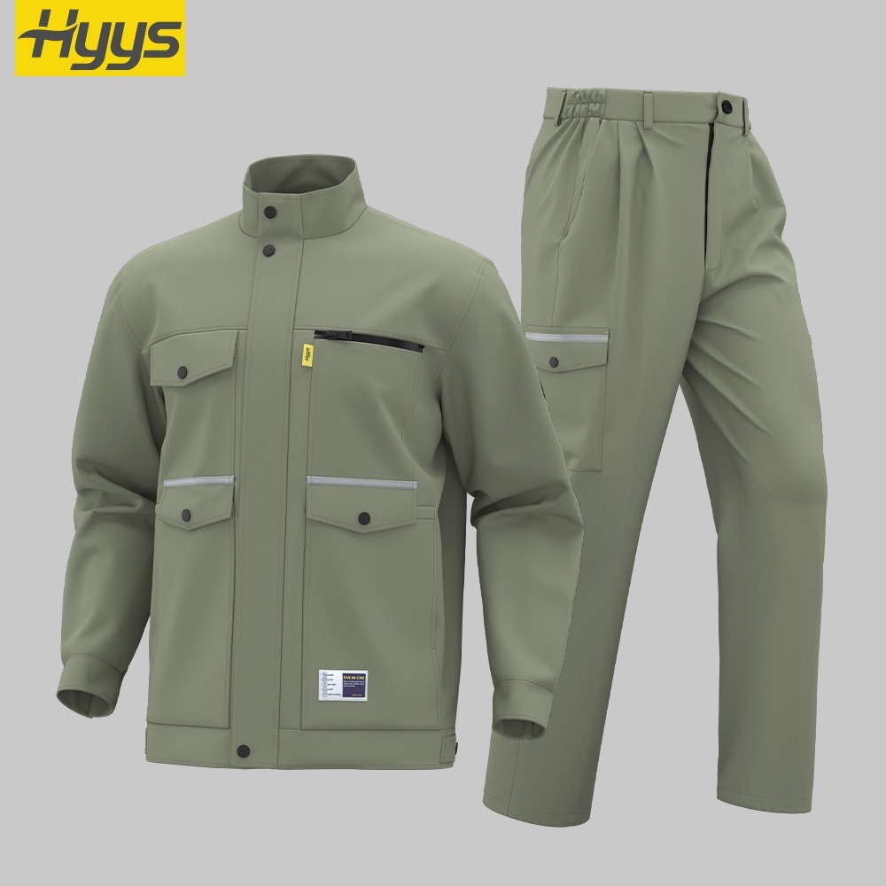 Electrical Work Clothes Men's Factory Worker Uniform Set - Image 2