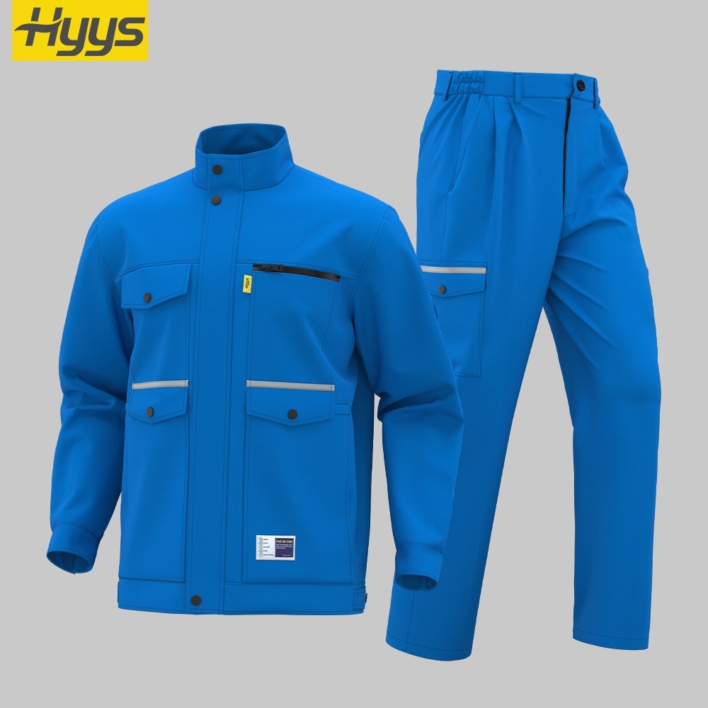Electrical Work Clothes Men's Factory Worker Uniform Set - Image 3
