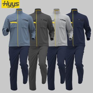 Summer short-sleeved moisture-wicking stretch work clothes