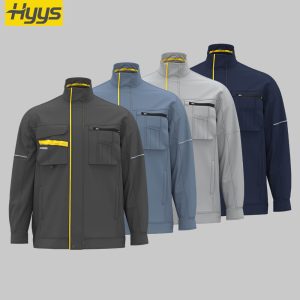 Summer short-sleeved moisture-wicking stretch work clothes