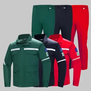 Polyester Cotton Large Pocket Hi Vis Anti-static Clothing Suit