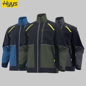 Tear-resistant work jacket Men's miner construction logging uniform embroidered jacket