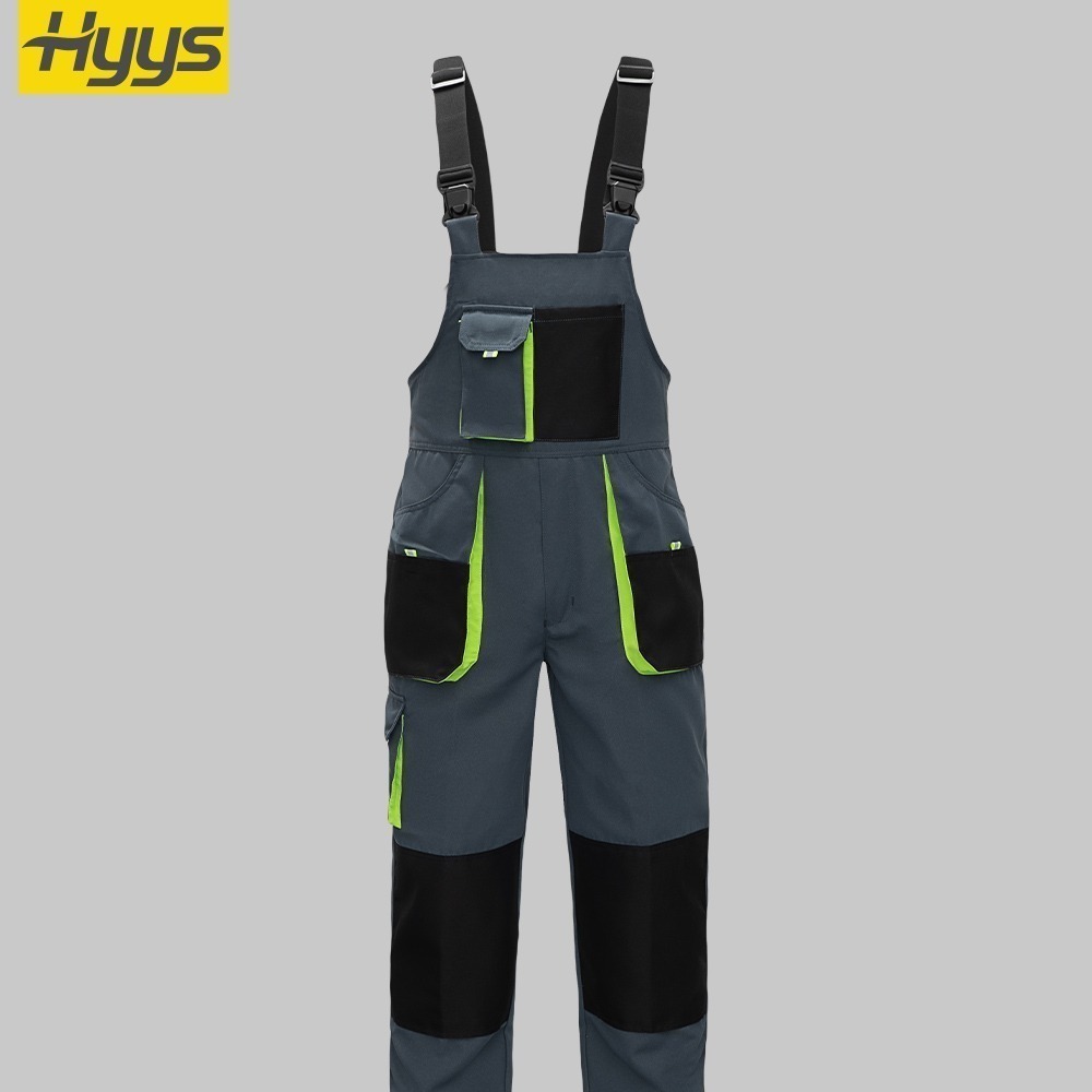 Cotton-like Brushed Multi-Pocket Oxford Reinforced Bib Overalls - Image 5
