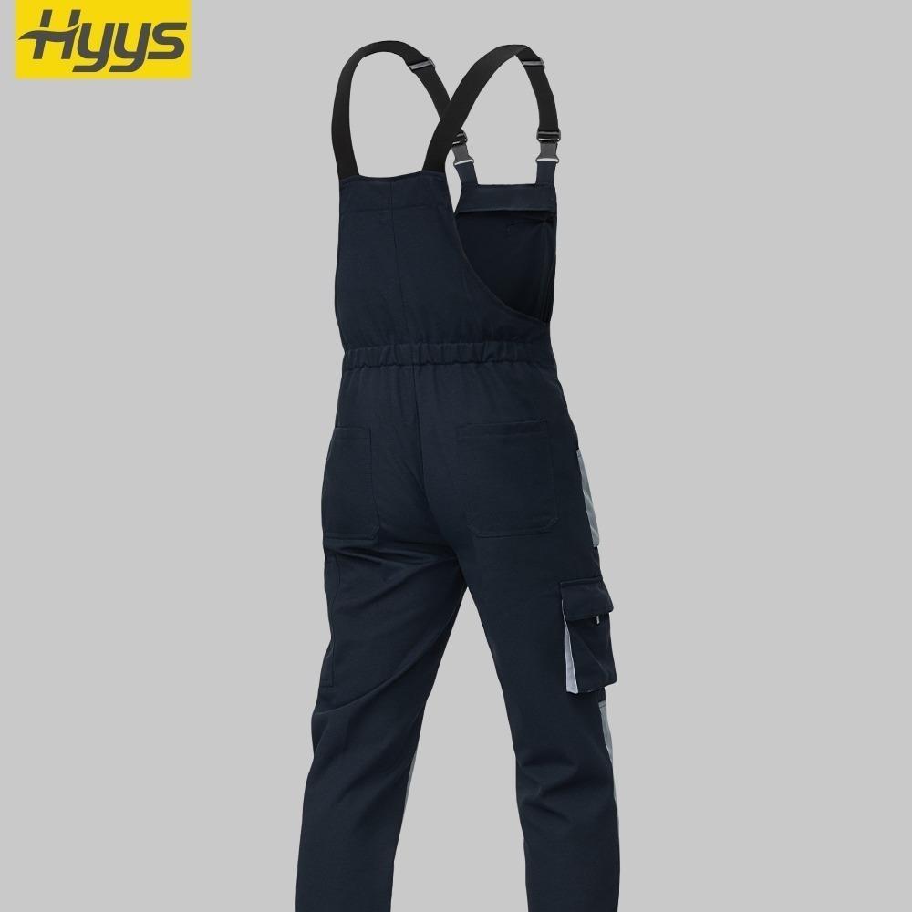 Cotton-like Brushed Multi-Pocket Oxford Reinforced Bib Overalls - Image 2