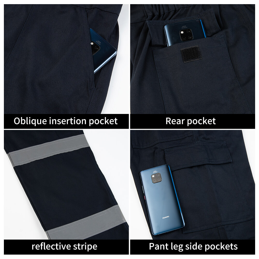 Spring Autumn Pure Cotton High-visibility Coveralls